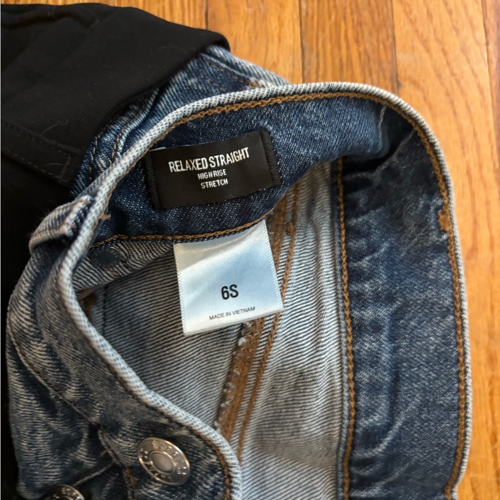 Express Black and Denim Women's Overalls - Picture 3 of 4